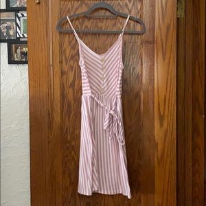 Striped Red and White Dress